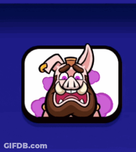 Cartoon Man With Beard And Pig Nose GIF