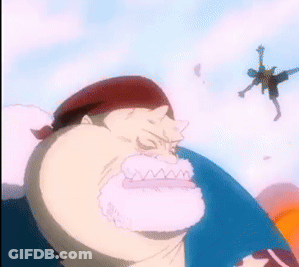 Cartoon Man With Beard And Shark Mouth GIF