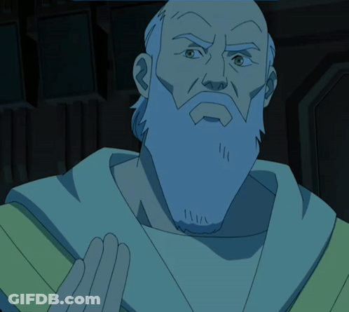 Cartoon Man With Beard And White Shirt GIF