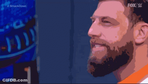 Cartoon Man With Beard Smack Down GIF
