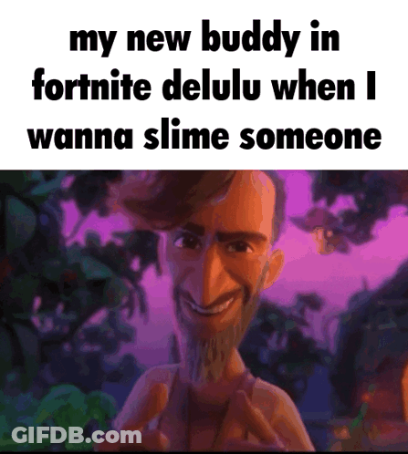 Cartoon Man With Beard Talking About Fortnite Buddy GIF