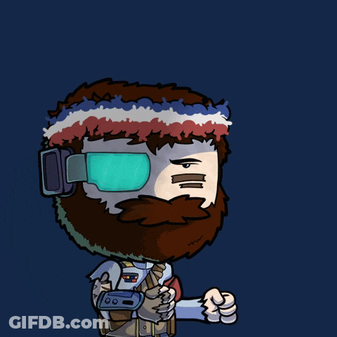 Cartoon Man With Beard Wearing Glasses GIF