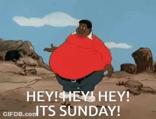 Cartoon Man With Big Belly Saying Hey GIF