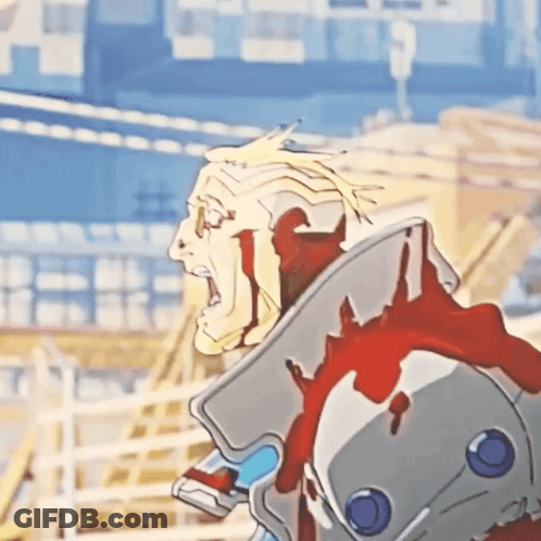 Cartoon Man With Blood Coming Out Of Mouth GIF