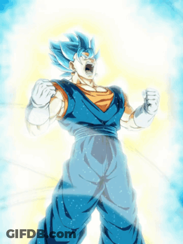 Cartoon Man With Blue Hair Screaming GIF