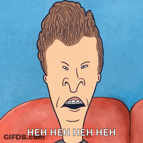 Cartoon Man With Braces Heh Heh Heh Heh GIF