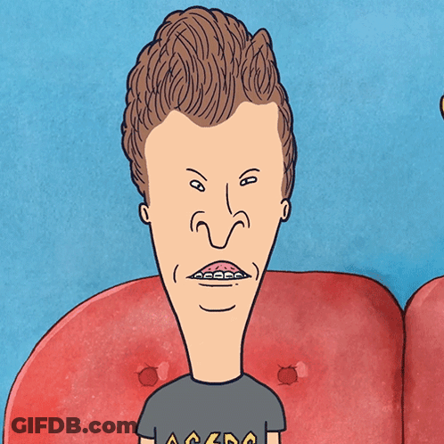 Cartoon Man With Braces Says No GIF