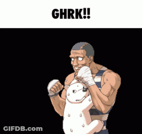 Cartoon Man With Ghrk GIF