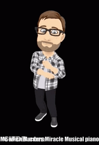 Cartoon Man With Glasses And Beard Dancing GIF