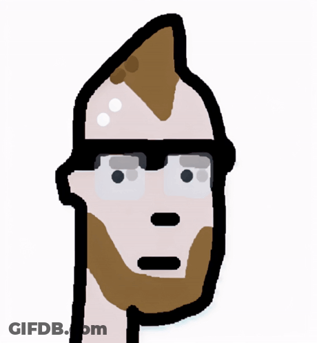 Cartoon Man With Glasses And Beard GIF