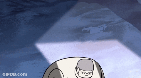 Cartoon Man With Glasses And Hat GIF