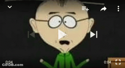 Cartoon Man With Glasses And Mustache Playing GIF