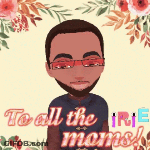 Cartoon Man With Glasses And Text GIF