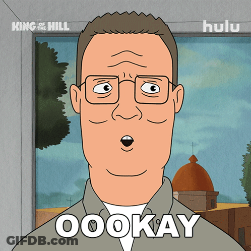 Cartoon Man With Glasses Saying Oookay GIF