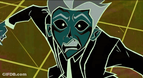 Cartoon Man With Green Face GIF