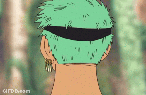 Cartoon Man With Green Hair And Earrings GIF