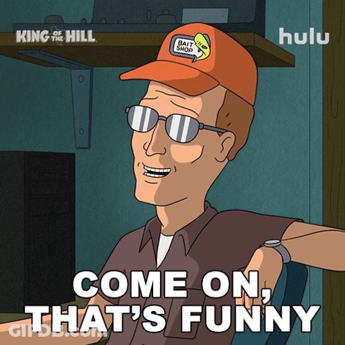Cartoon Man With Hat Saying Bait Shop GIF