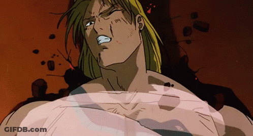 Cartoon Man With Long Blonde Hair And White Shirt GIF