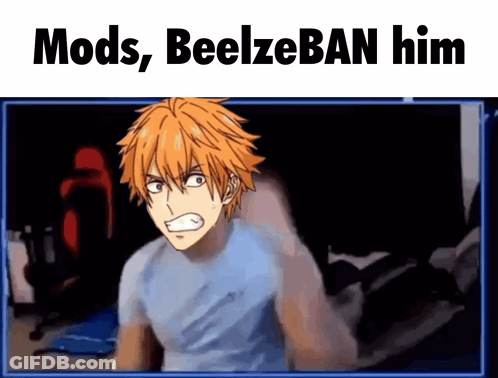 Cartoon Man With Mods Beelzeban Him GIF