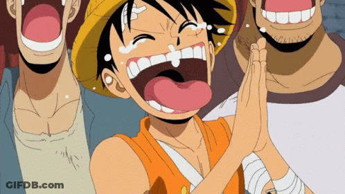 Cartoon Man With Mouth Open And Hands Folded GIF