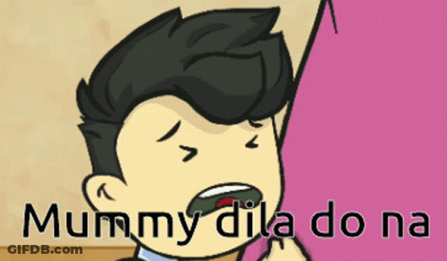 Cartoon Man With Mummy Dila Do Na GIF