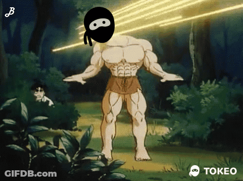Cartoon Man With Ninja Mask GIF