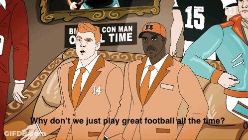Cartoon Man With Number 14 On Suit GIF