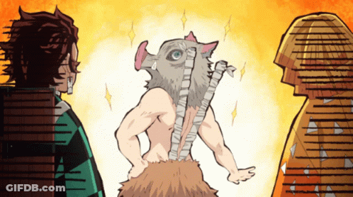 Cartoon Man With Pig Mask GIF