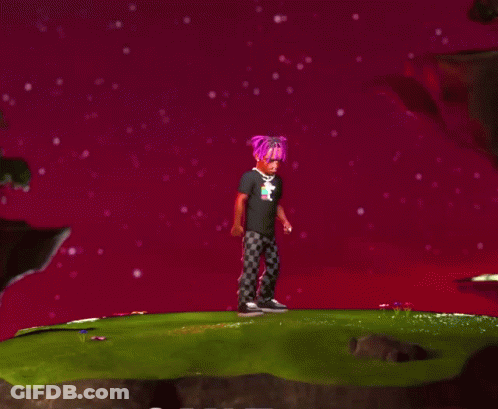 Cartoon Man With Purple Hair GIF