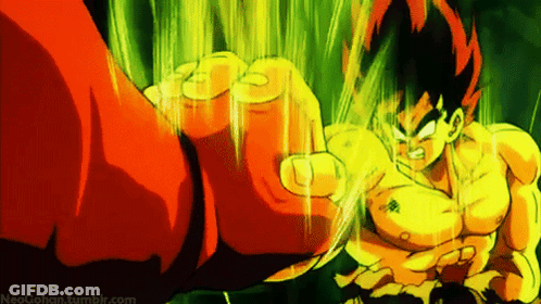 Cartoon Man With Red Hair Being Punched GIF