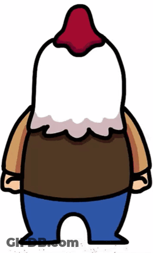 Cartoon Man With Rooster Mask GIF