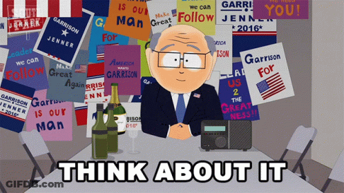 Cartoon Man With Speech Bubble Saying Fez GIF