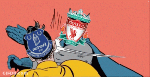 Cartoon Man With Sword And Liverpool Logo GIF