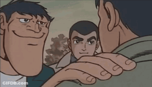Cartoon Man With Very Long Neck GIF