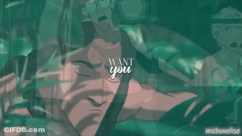 Cartoon Man With Want You Face GIF