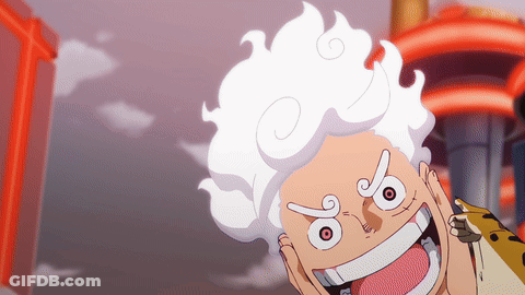 Cartoon Man With White Hair And Big Smile GIF