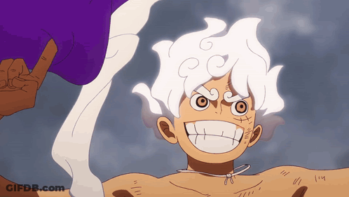 Cartoon Man With White Hair Giving Middle Finger GIF