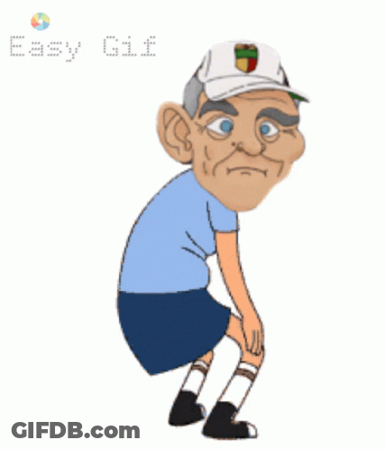 Cartoon Man With White Hat And Heart GIF