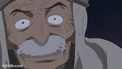 Cartoon Man With White Mustache GIF