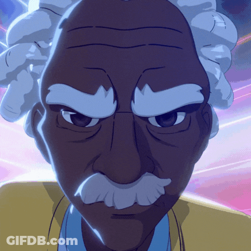 Cartoon Man With White Mustache GIF