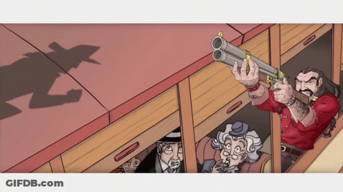 Cartoon Marine Saluting GIF