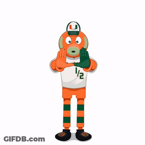 Cartoon Mascot With U On Hat GIF
