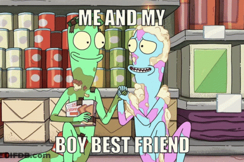 Cartoon Me And My Boy Best Friend In The Corner GIF