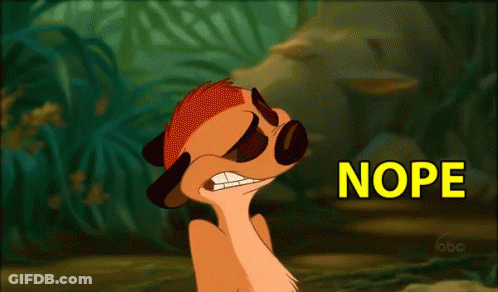 Cartoon Meerkat Saying Nope GIF