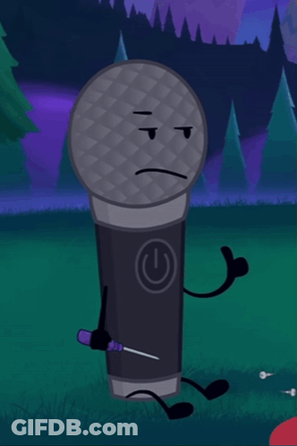 Cartoon Microphone Holding Screwdriver Thumbs Up GIF