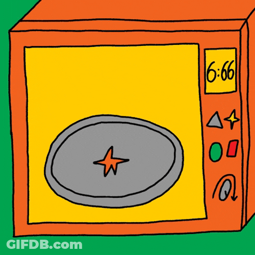 Cartoon Microwave Oven GIF