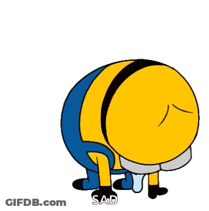 Cartoon Minion Crying GIF