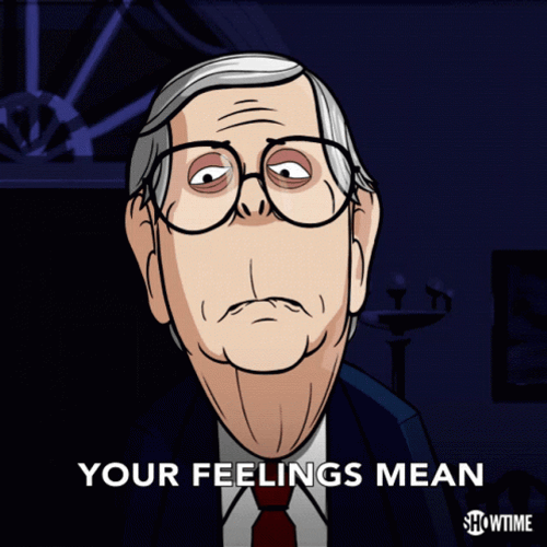 Cartoon Mitch McConnell Speaking Meme GIF