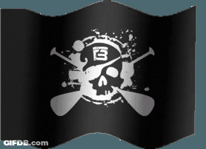 Cartoon Modified Jolly Roger GIF
