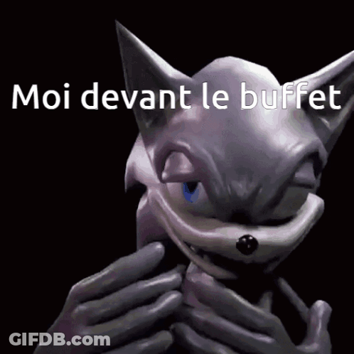 Cartoon Moi Devant Le Buffet GIF